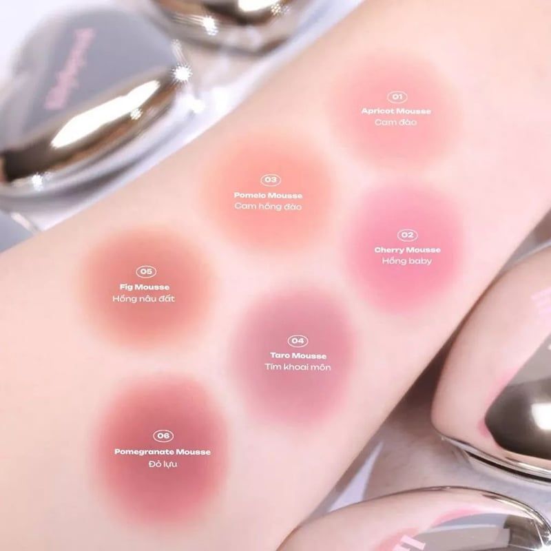 Má Hồng Kem Bùn Lilybyred Luv Beam Cheek Mousse 3.8g