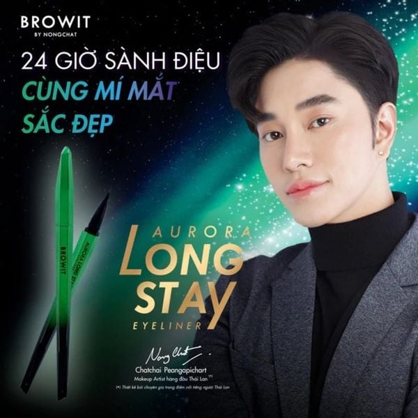  Bút Kẻ Mắt Lâu Trôi Siêu Mảnh Browit Aurora Long Stay Eyeliner 0.5g 