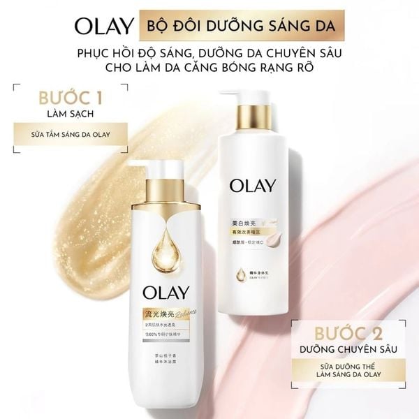  Sữa Tắm Olay Dưỡng Sáng Da Hương Hoa Dành Dành Radiance Body Wash 500g 