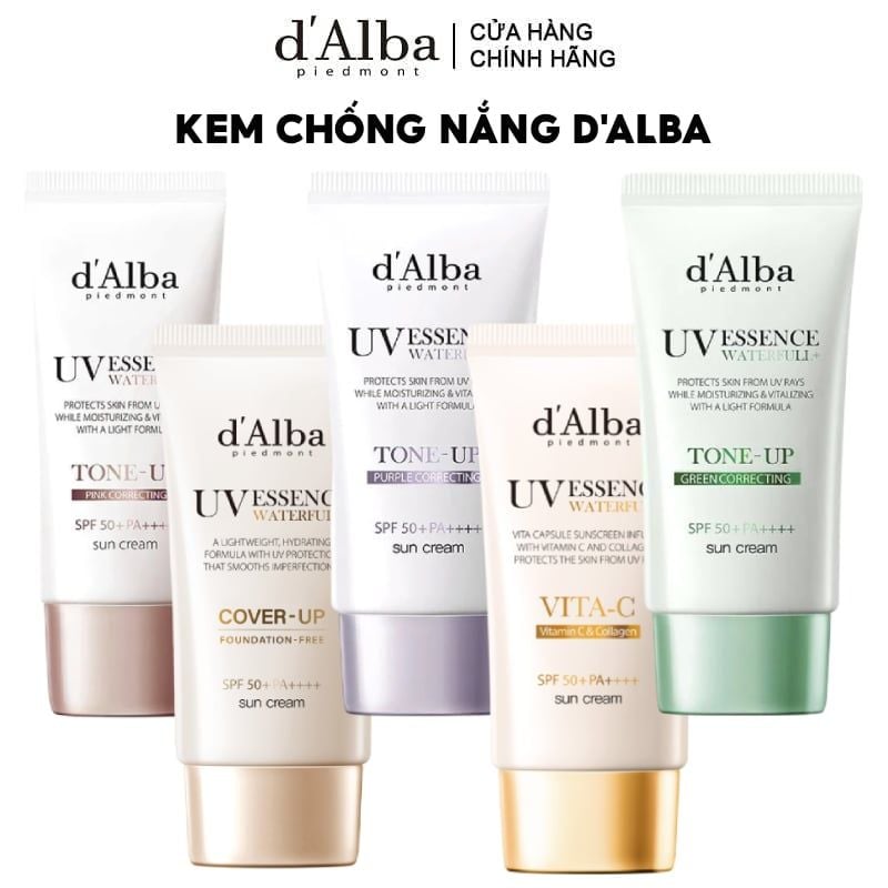 Kem Chống Nắng Nâng Tông D'Alba Waterfull Tone-Up Sun Cream 50ml