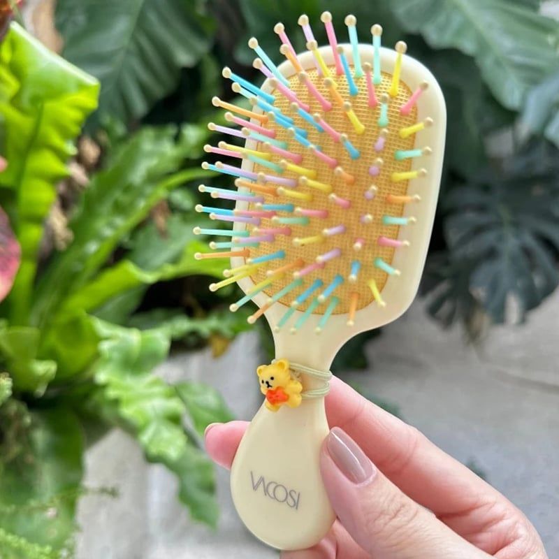Lược Chải Gỡ Rối Vacosi Bỏ Túi, Kèm Thun Xinh Cột Tóc Pocket Comb Set