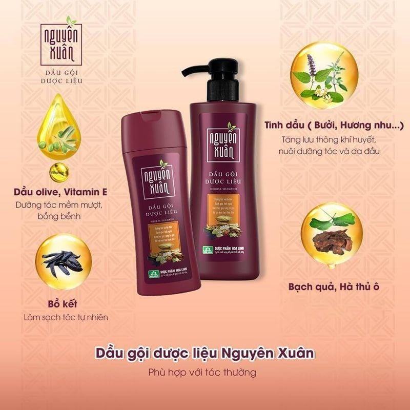 Dầu Gội Nguyên Xuân Dưỡng Tóc Herbal Shampoo