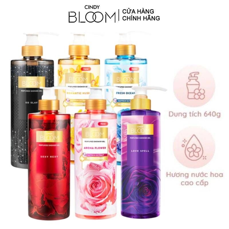 Sữa Tắm Hương Nước Hoa Cindy Bloom Shower Gel 640g