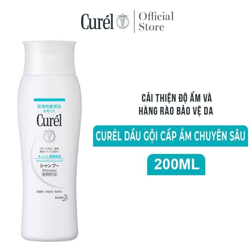 [200ml] Dầu Gội Curél Cấp Ẩm Chuyên Sâu Intensive Moisture Care Shampoo