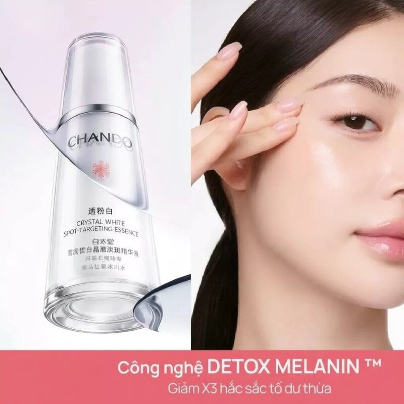 Tinh Chất Chando Himalaya Hỗ Trợ Làm Sáng Da, Mờ Thâm Nám Crystal White Spot-Targeting Essence 40ml
