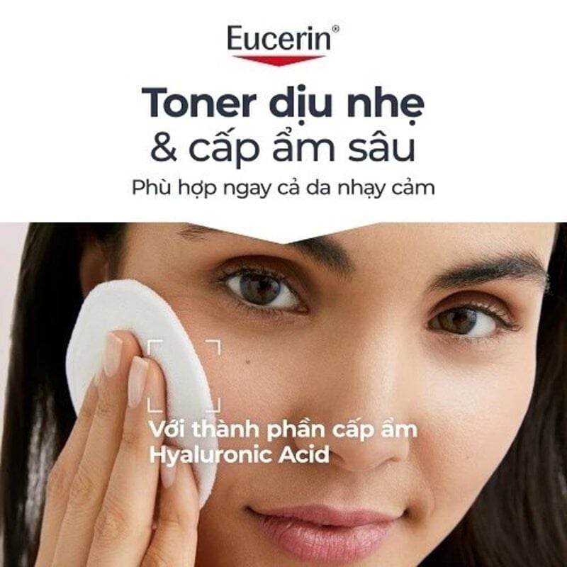 Nước Hoa Hồng Eucerin Cho Da Nhạy Cảm Dermorepair Solution Toner 200ml
