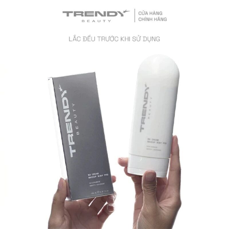 Kem Dưỡng Nâng Tông & Trang Điểm Toàn Thân Trendy Beauty BB Cream Makeup Body Pro 150ml