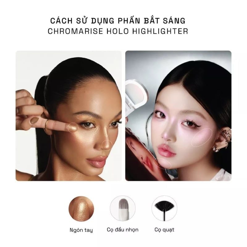 Phấn Bắt Sáng Trendy Beauty Chromarise Holo Highlighter 3.5g