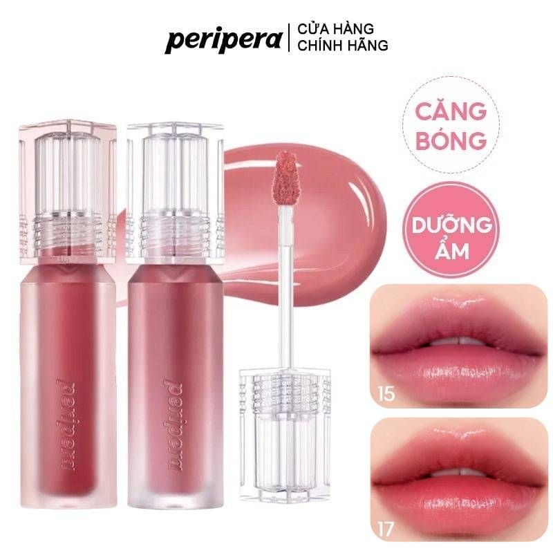 Son Tint Lâu Trôi, Bóng Nhẹ Peripera Water Bare Tint 3.7g