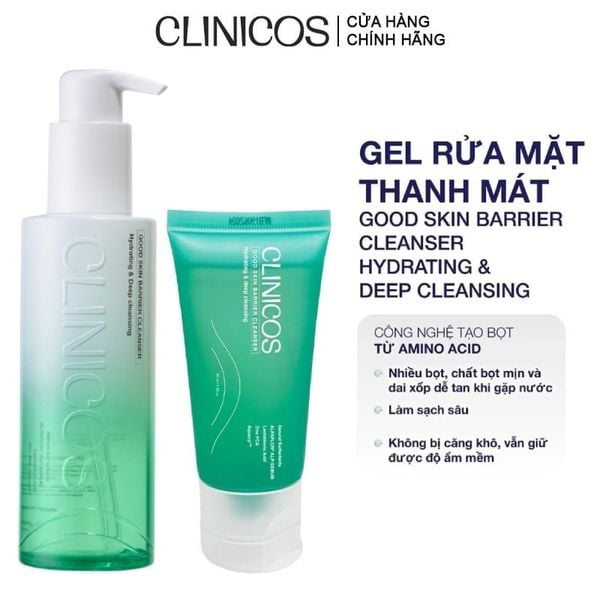  Gel Rửa Mặt Clinicos Thanh Mát Good Skin Barrier Cleanser 