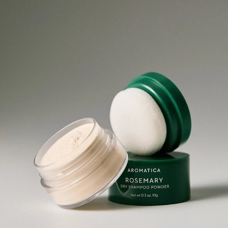 Phấn Gội Khô Hương Thảo Aromatica Rosemary Dry Shampoo Powder 10g