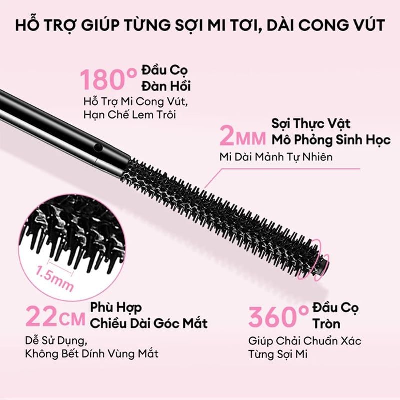 Mascara Colorkey Giúp Mi Dài & Cong Tự Nhiên
