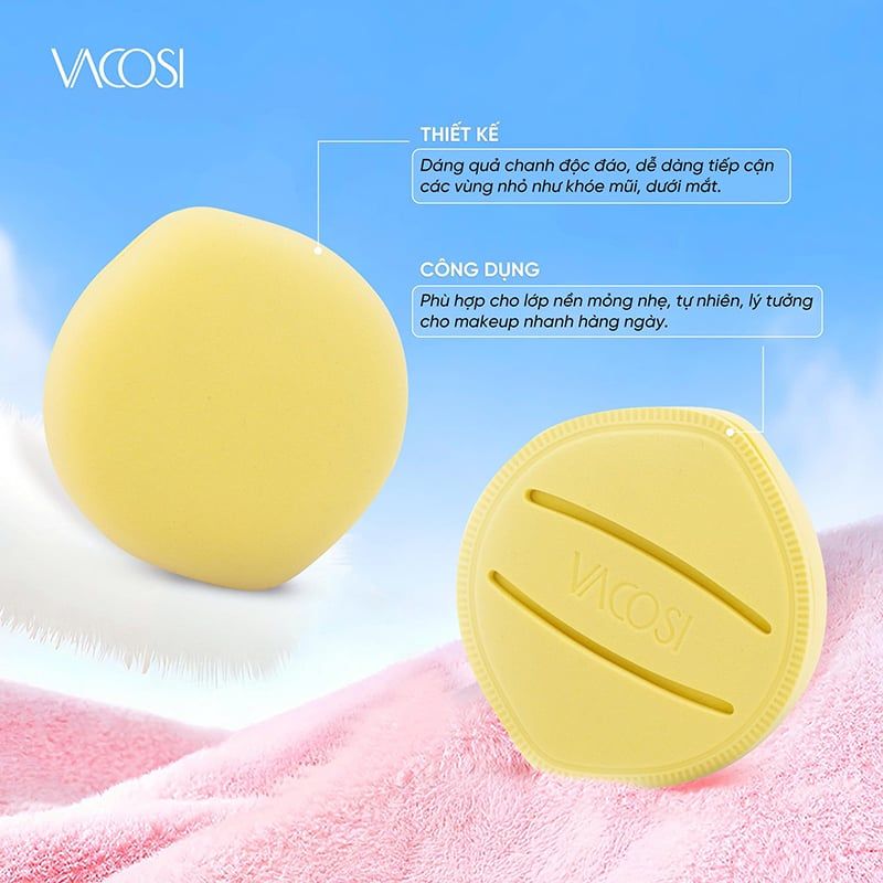Bông Mút Vacosi Tán Nền Đệm Khí Air-Fit Makeup Sponge