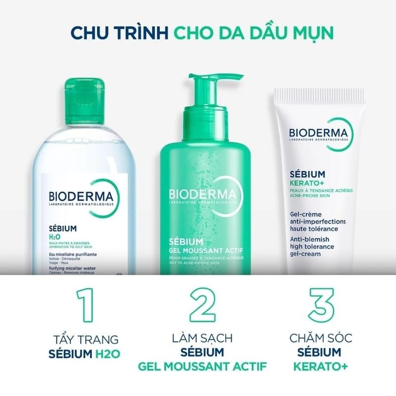 Kem Dưỡng Hỗ Trợ Cải Thiện Mụn & Mờ Thâm Bioderma Sebium Kerato+ 30ml