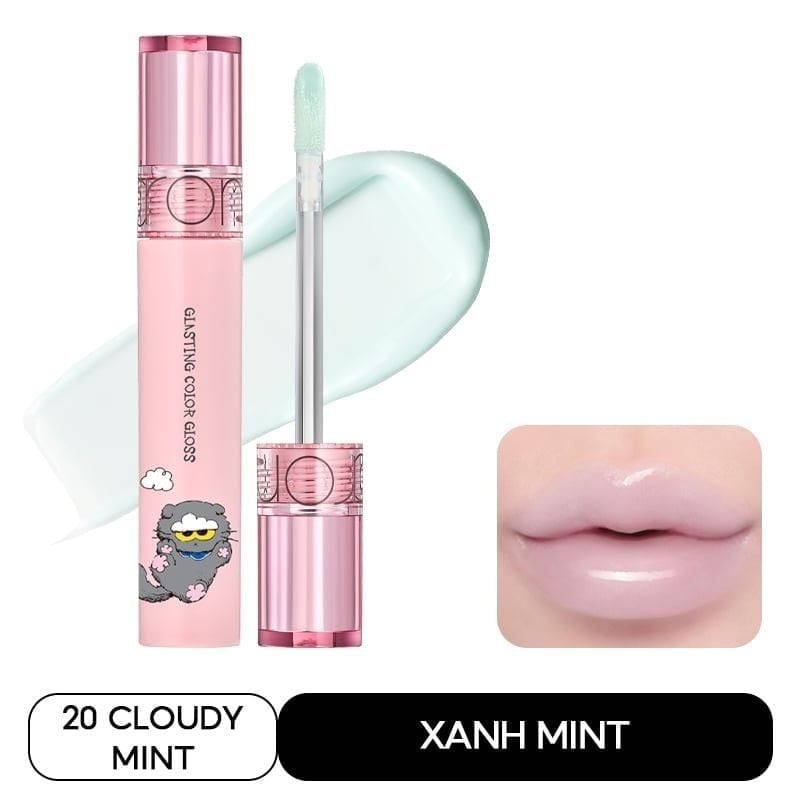 [GIÁ HỦY DIỆT][Màu 01-25][COLOR GLOSS] Son Bóng Romand Cho Môi Căng Mọng, Mềm Mịn Glasting Color Gloss 4g