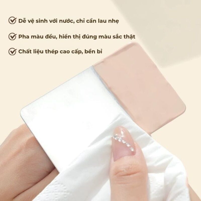 Bộ Khay Trộn Kem Nền Guoxiaoniu Large Ring Palette With Stirring Stick Included