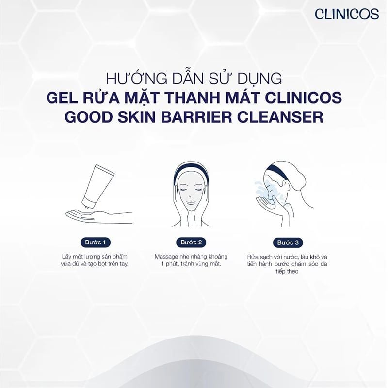 Gel Rửa Mặt Clinicos Thanh Mát Good Skin Barrier Cleanser 50ml