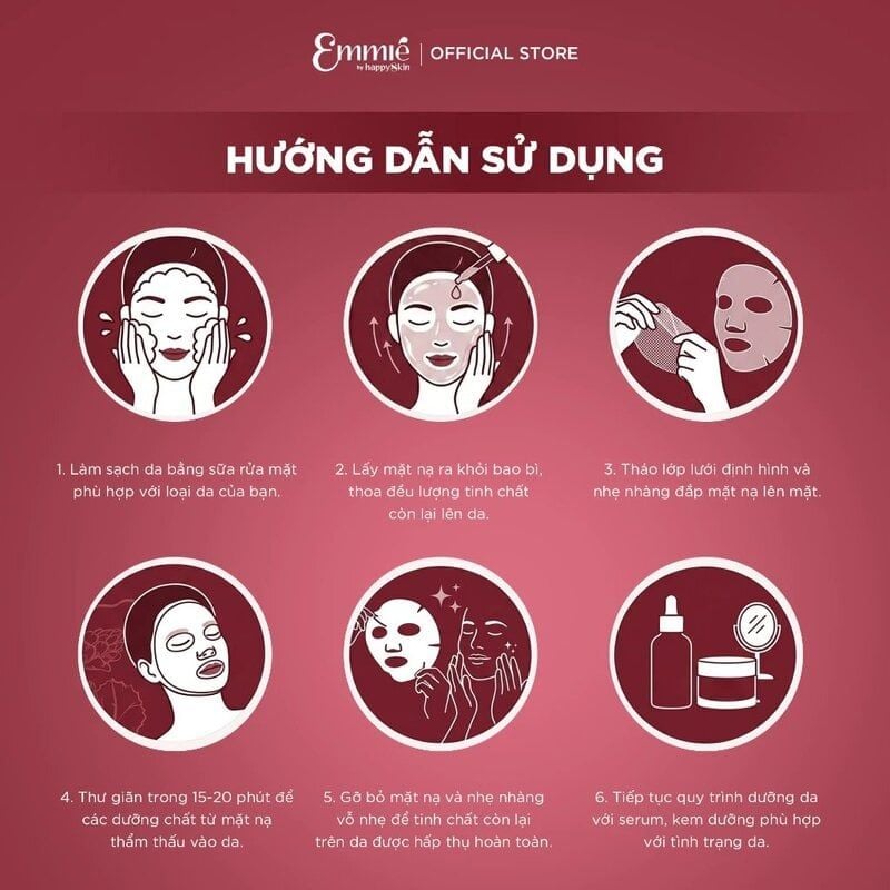 Mặt Nạ Dưỡng Da Emmié by Happyskin Hỗ Trợ Trẻ Hóa, Căng Bóng Mờ Nhăn Glow + Youth Activating Semi Gel Mask