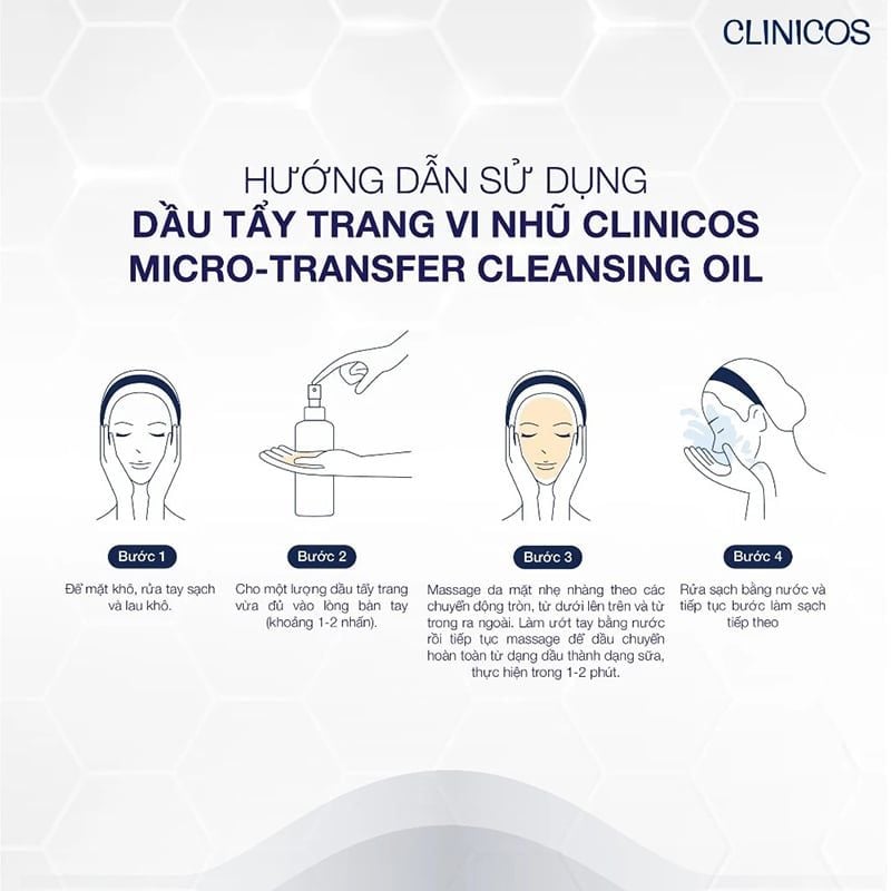 Dầu Tẩy Trang CLINICOS Vi Nhũ Làm Sạch Sâu Micro Transfer Cleansing Oil 150ml