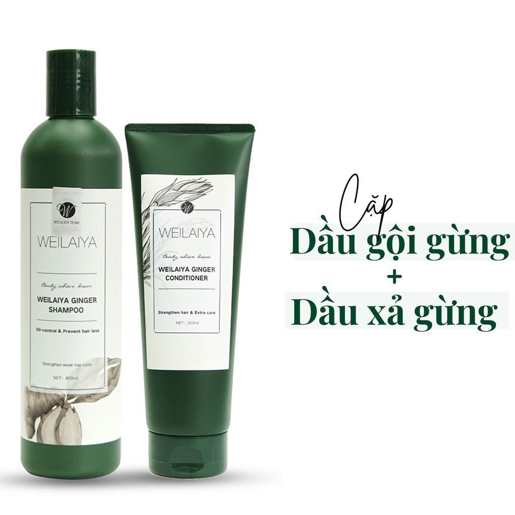 Dầu Xả Dưỡng Ẩm Tóc, Chiết Xuất Gừng, Hà Thủ Ô Weilaiya Ginger Conditioner 250ml