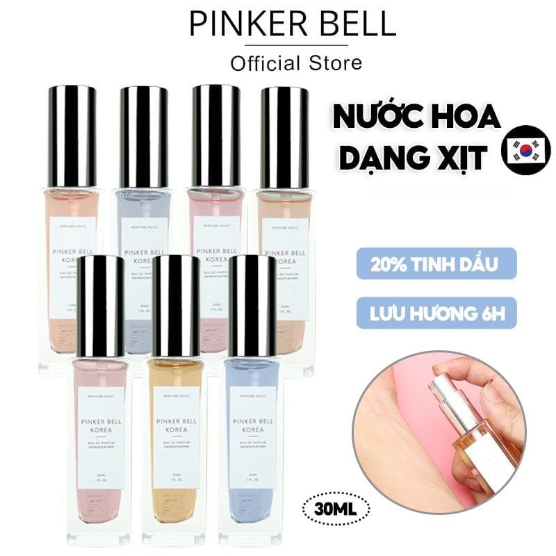 Nước Hoa Dạng Xịt Pinker Bell Korea Eau De Parfum 30ml