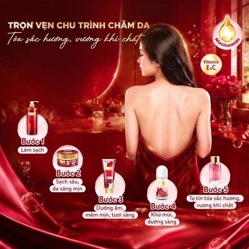Tẩy Tế Bào Chết Cindy Bloom Hỗ Trợ Dưỡng Sáng Da Hương Nước Hoa 220g