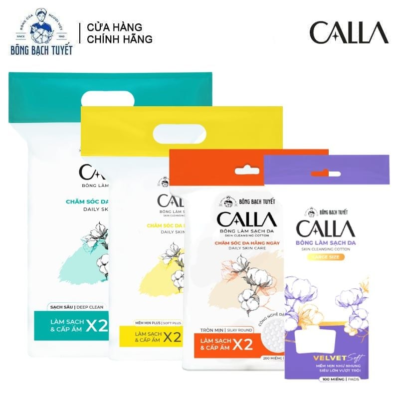 Bông Tẩy Trang Làm Sạch Da Bông Bạch Tuyết Calla Facial Cotton Pads