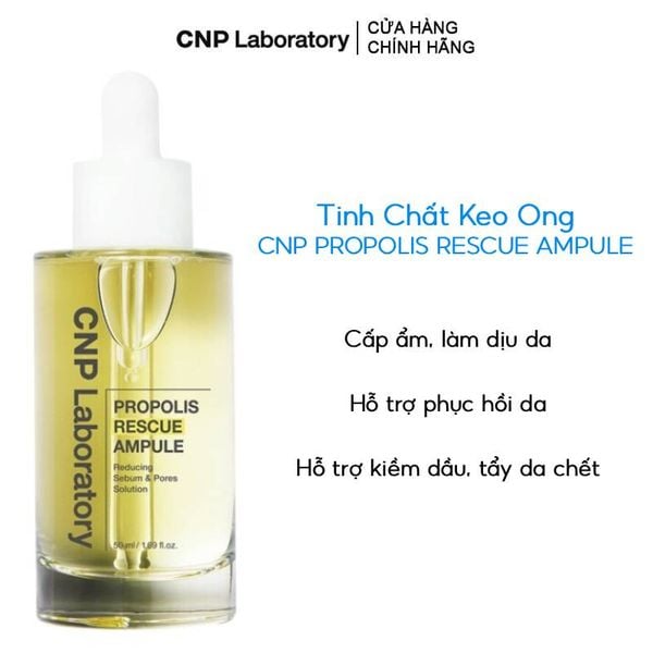  Tinh Chất Keo Ong Cấp Ẩm Làm Dịu Da CNP Propolis Rescue Ampule 50ml 