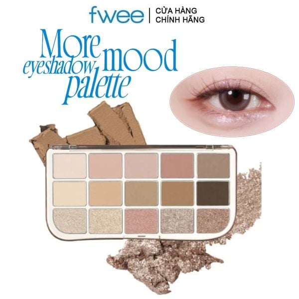  Bảng Phấn Mắt 15 Ô Fwee More Mood Eyeshadow Palette 12g 