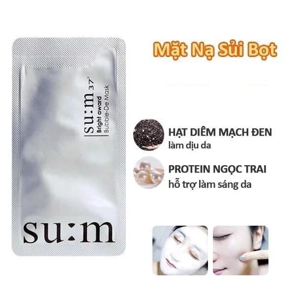 [Sample 2ml] Mặt Nạ Sủi Bọt Sum37 Bright Award Bubble-De Mask