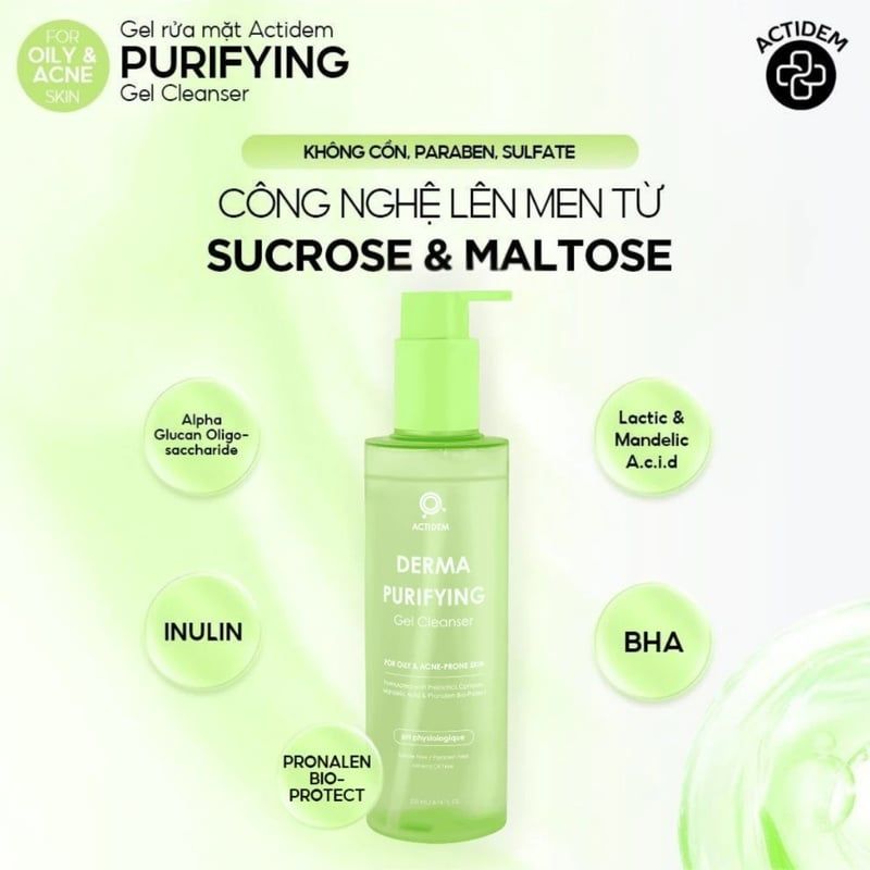Gel Rửa Mặt Actidem Derma Gel Cleanser 150ml/200ml