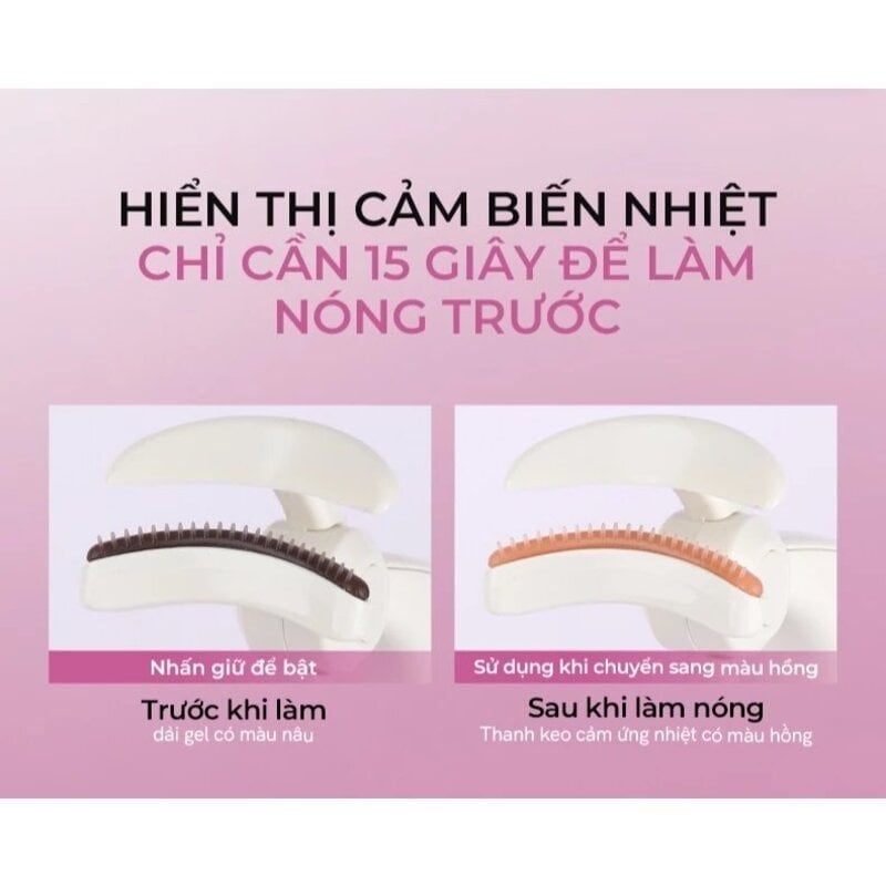 Kẹp Bấm Mi Điện Góc Rộng Mlen Diary Heated Eyelash Curler