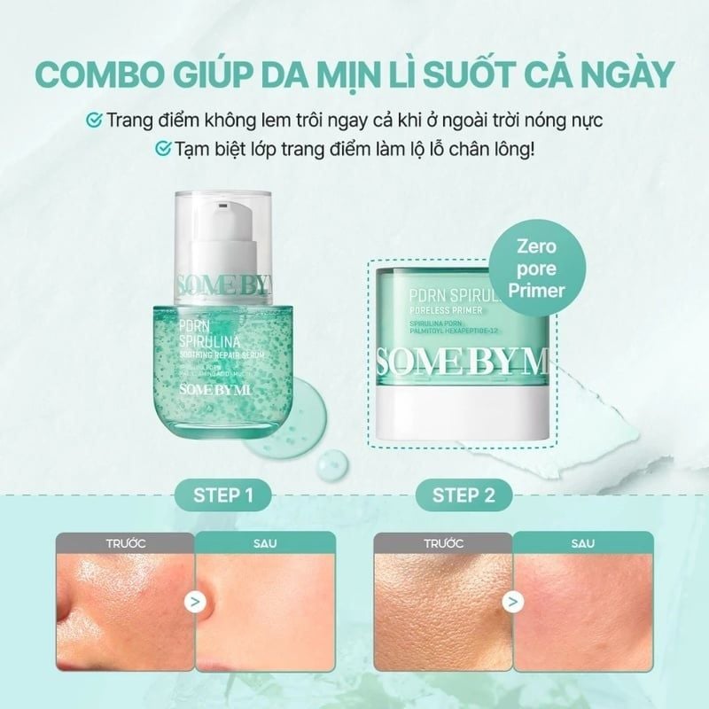 Kem Lót Some By Mi PDRN Spirulina Poreless Primer 10g