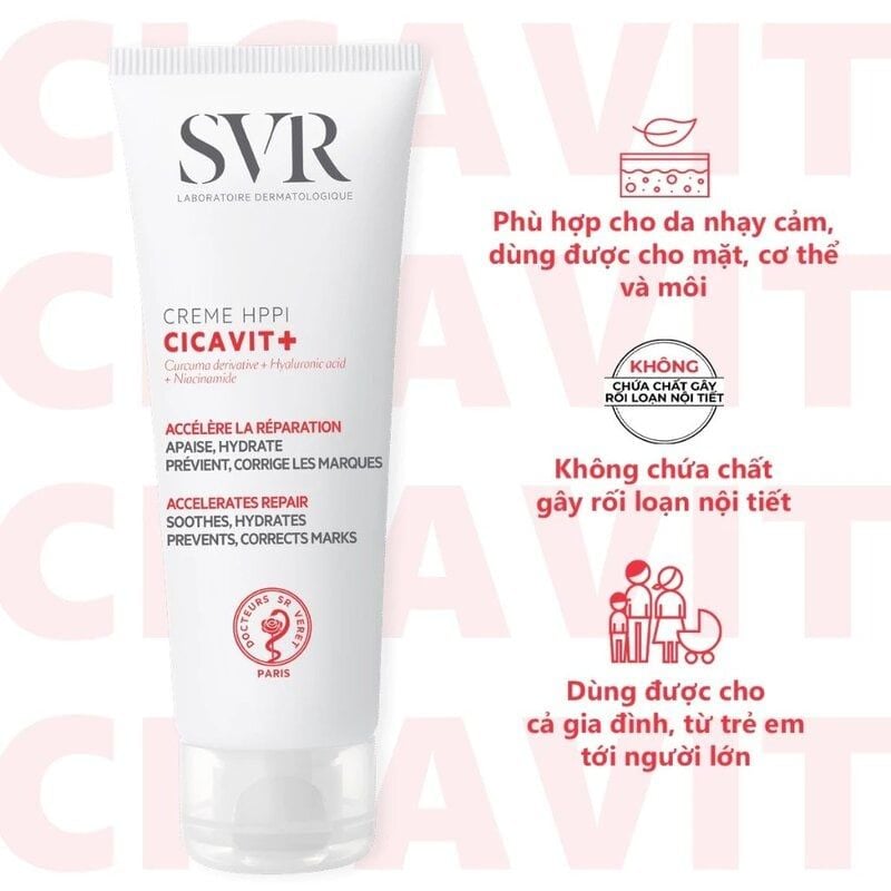 Kem Dưỡng SVR Làm Dịu, Hỗ Trợ Phục Hồi, Mờ Thâm Cicavit+ Creme HPPI 40ml
