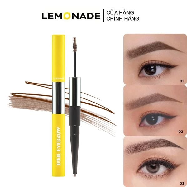  Chì Kẻ Mày Hai Đầu Lemonade Tiện Lợi Cho Lông Mày Hoàn Hảo Dual Eyebrow 