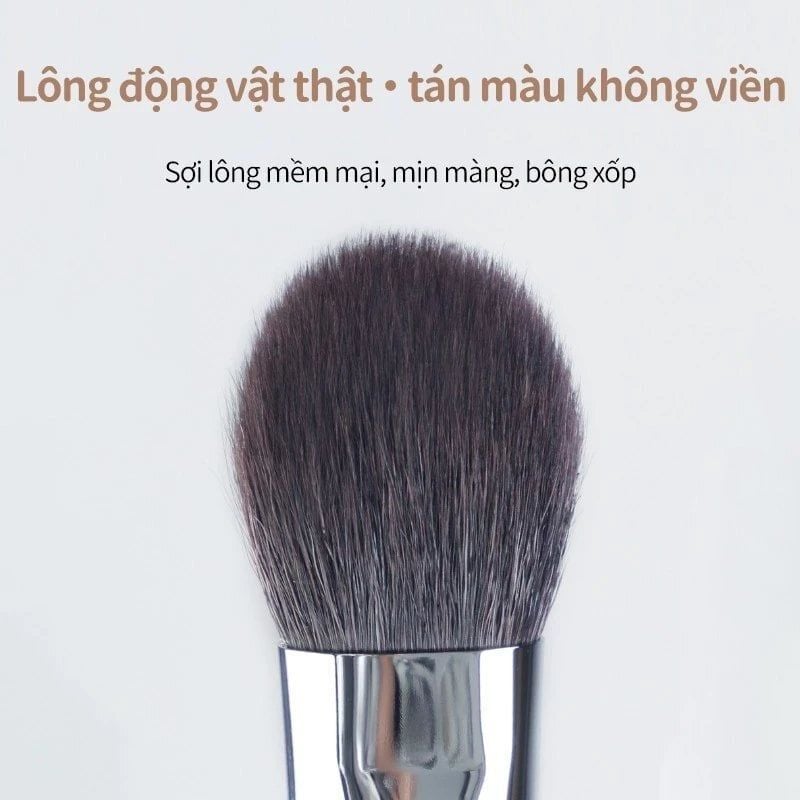 Cọ Má Hồng & Bắt Sáng Guoxiaoniu Rose Gold #354 Tongue-Shaped Highlight & Blush Brush