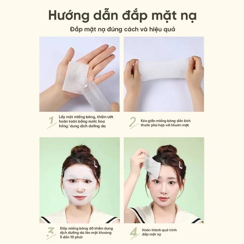 Bông Tẩy Trang Amortals Co Giãn Đắp Lotion Stretchable Cosmetic Cotton Pads