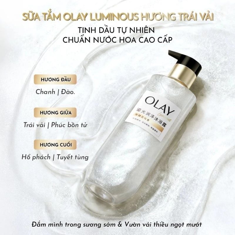 Sữa Tắm Olay Sáng Da Hương Nước Hoa Cao Cấp Luminous Body Wash 350g
