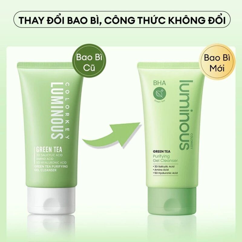 Sữa Rửa Mặt Làm Sạch Sâu, Kiềm Dầu, Dưỡng Ẩm Colorkey Luminous Cleanser 100g