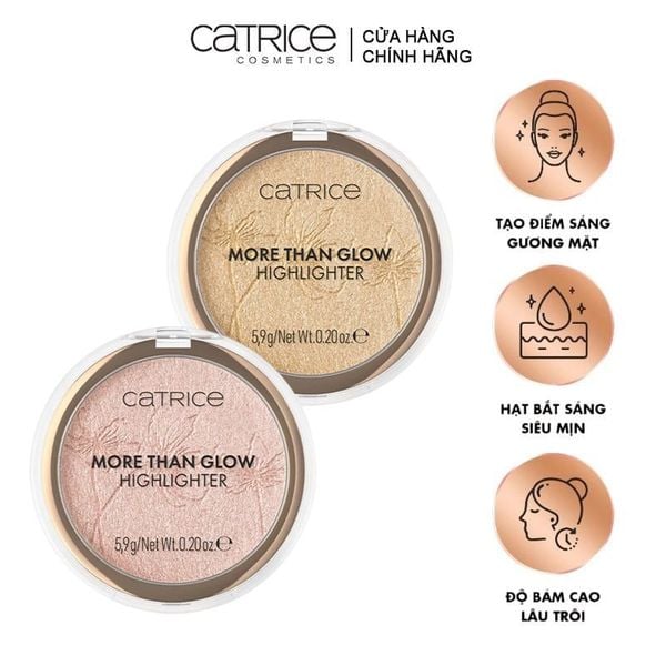  Phấn Bắt Sáng Catrice Độ Bám Cao, Lâu Trôi More Than Glow Highlighter 5.9g 