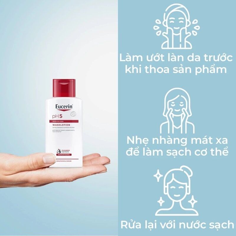 Sữa Tắm Cho Da Nhạy Cảm Eucerin pH5 Sensitive Skin Washlotion