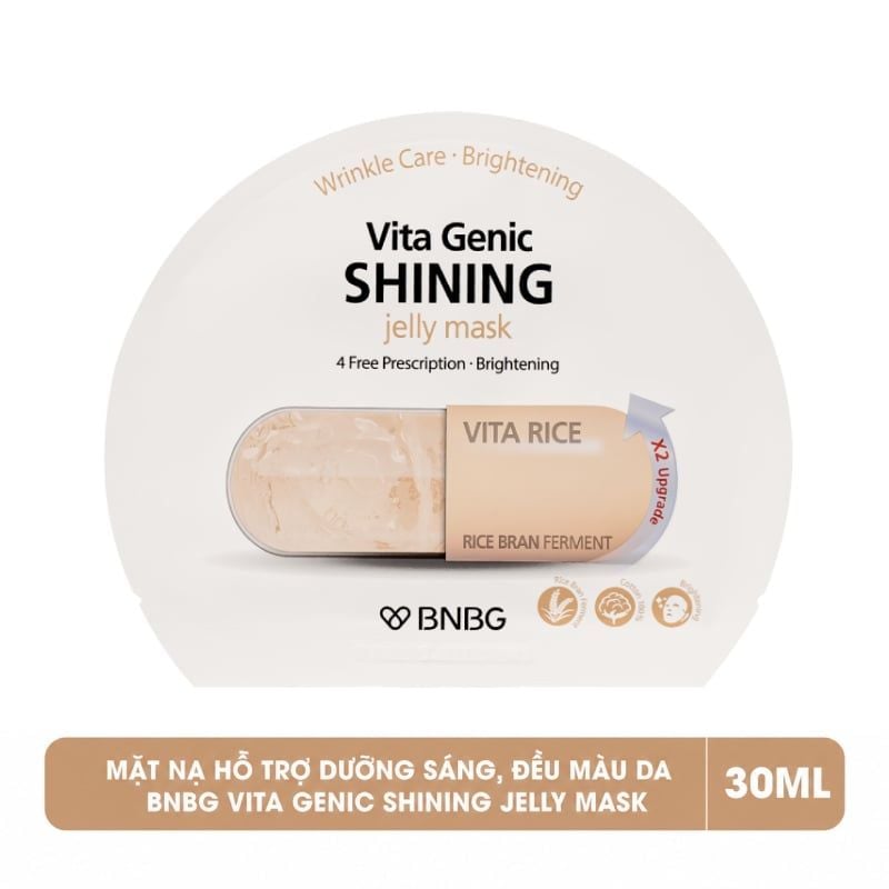 Mặt Nạ Miếng BNBG Dưỡng Ẩm, Hỗ Trợ Dưỡng Trắng, Cải Thiện Làn Da Hàn Quốc Vita Genic Jelly Mask