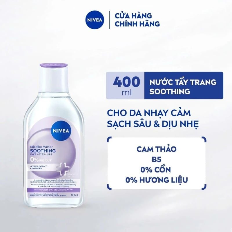 Nước Tẩy Trang Nivea Micellar Water 400ml