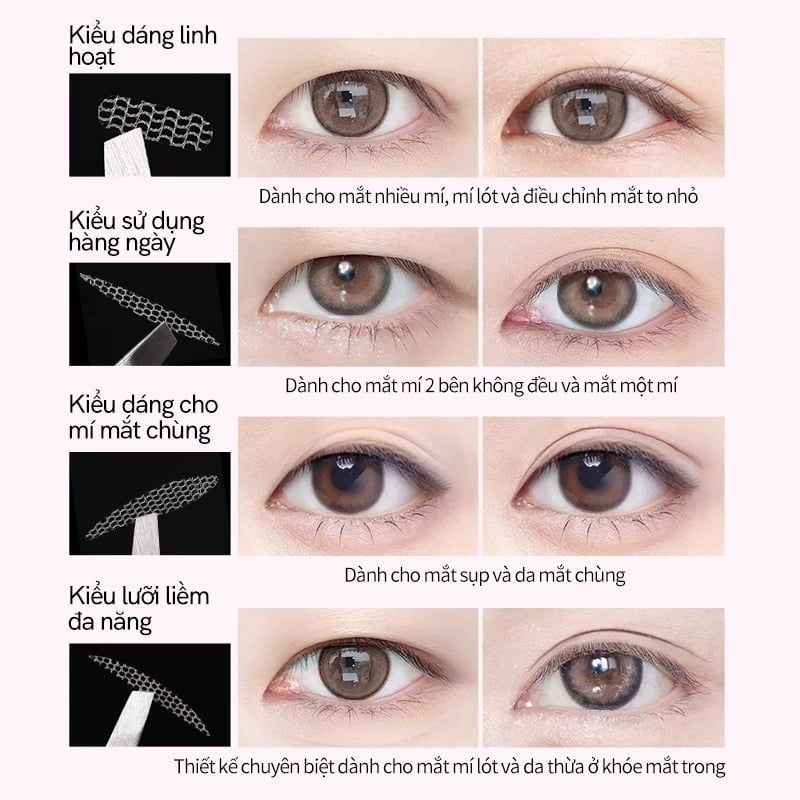 Miếng Dán Kích Mí Lưới Mlen Diary Invisible Eyelid Tape