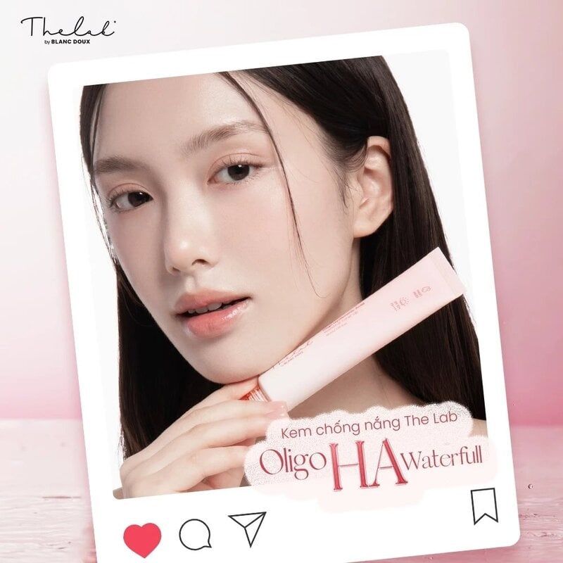 Kem Chống Nắng Nâng Tông The Lab By Blanc Doux Oligo Hyaluronic Acid Waterfull Tone-Up SPF50+/PA++++ 40ml