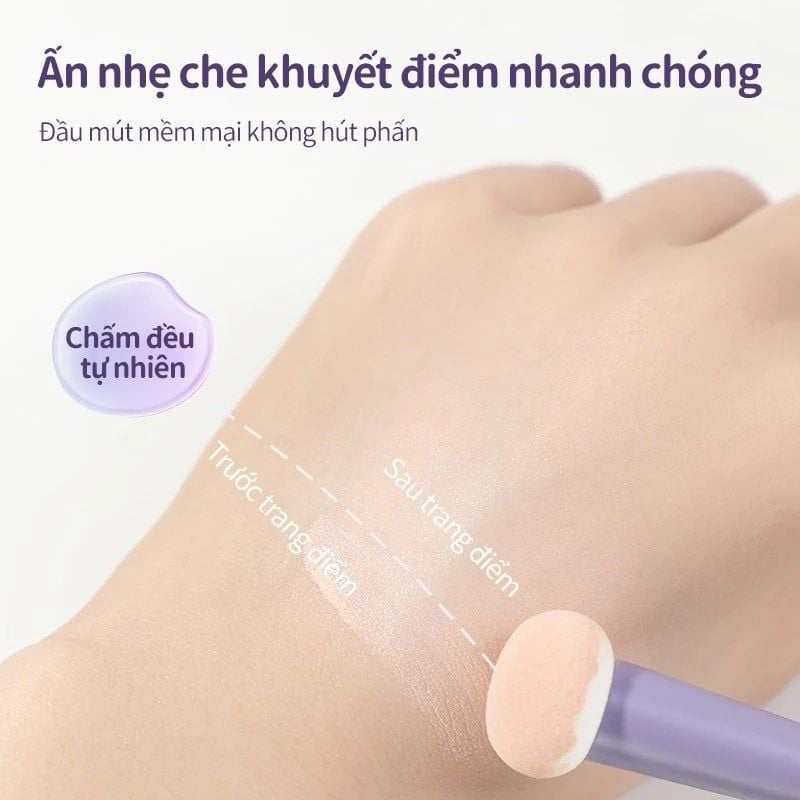 Cọ Che Khuyết Điểm Hai Đầu Guoxiaoniu Bunny Dual Head Sponge Brush