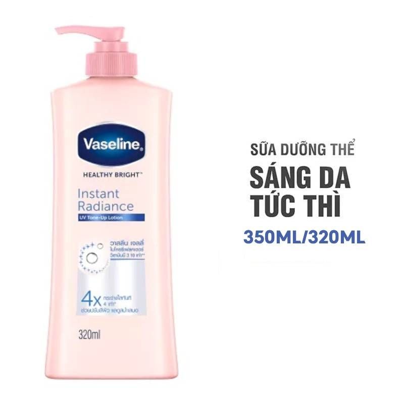 Sữa Dưỡng Thể Body Vaseline Dưỡng Sáng Da, Dưỡng Ẩm Toàn Thân Healthy Bright