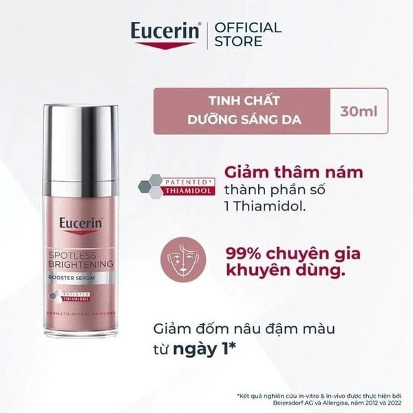  Serum Eucerin Hỗ Trợ Giảm Thâm Nám & Dưỡng Sáng Da Spotless Brightening Booster Serum 30ml 