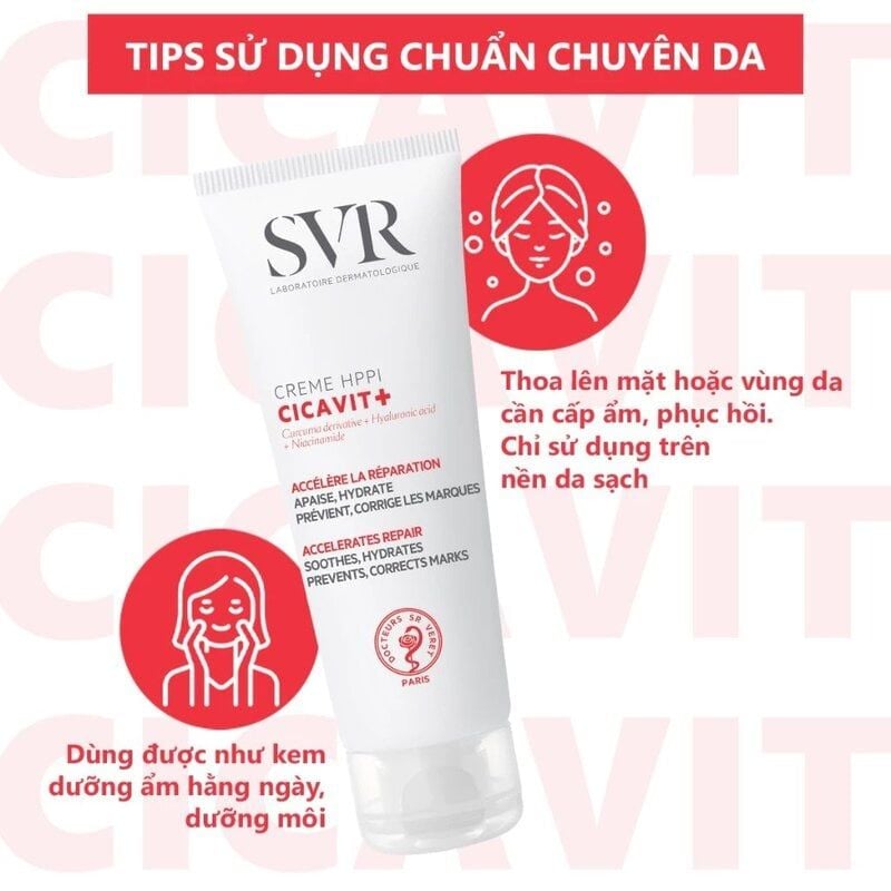 Kem Dưỡng SVR Làm Dịu, Hỗ Trợ Phục Hồi, Mờ Thâm Cicavit+ Creme HPPI 40ml