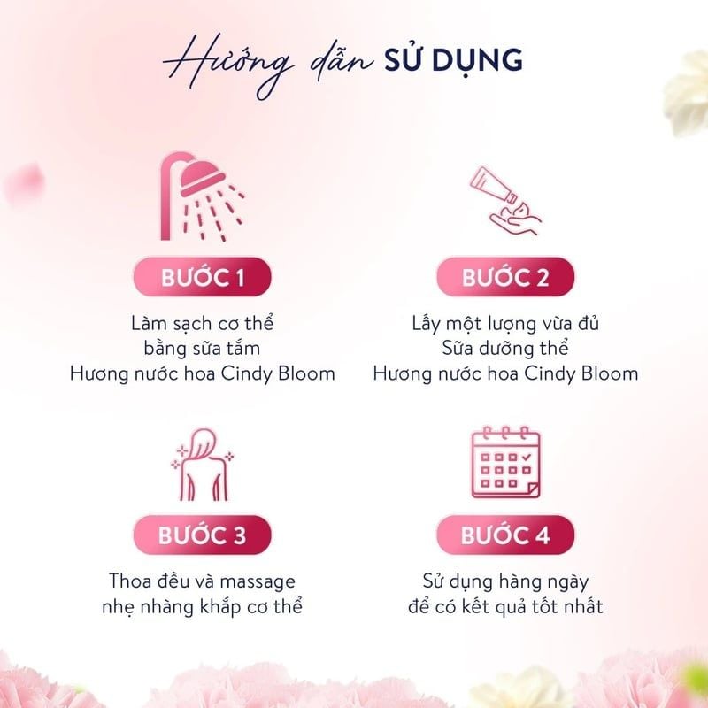 Sữa Dưỡng Thể Cindy Bloom Hỗ Trợ Sáng Da Hương Nước Hoa 300g
